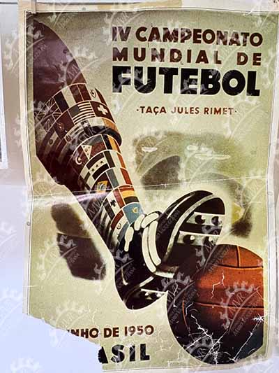 Brasil 1950 - Cartel Conmemorativo IV Campeonato Mundial de Futebol
